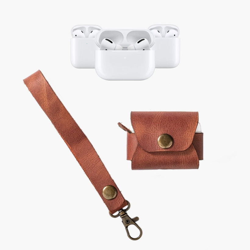 TABA Deri Airpods Kılıfı el yapımı hakiki deri - DeryCraft