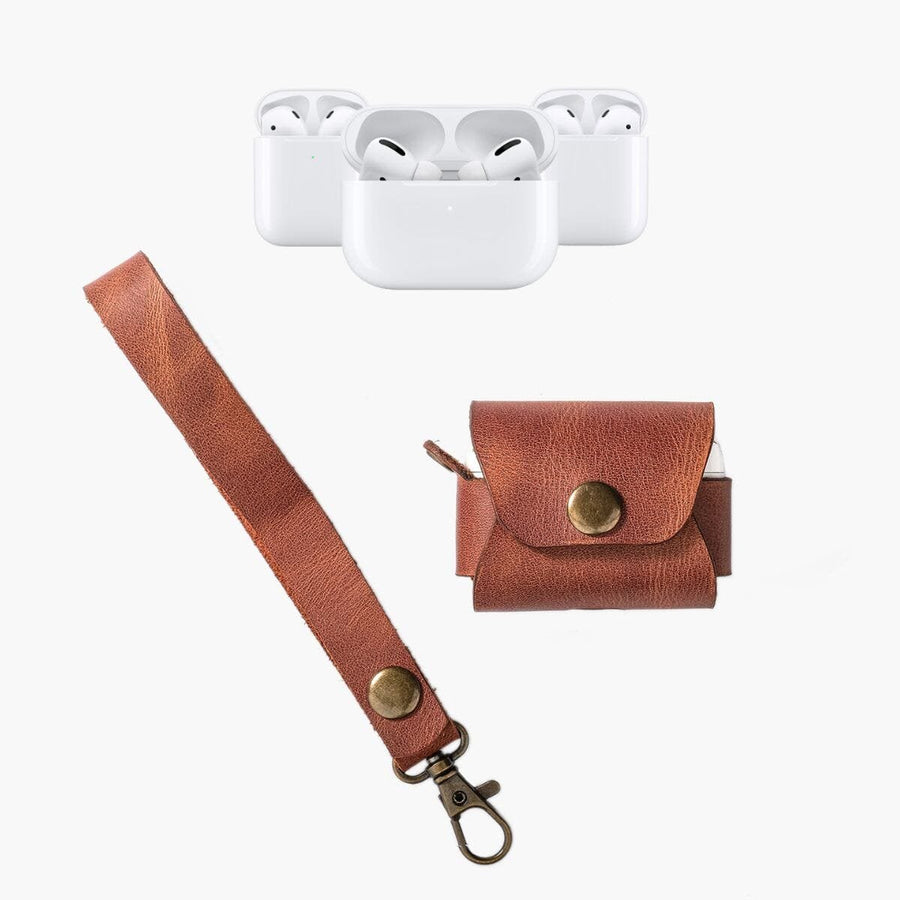 TABA Deri Airpods Kılıfı el yapımı hakiki deri - DeryCraft