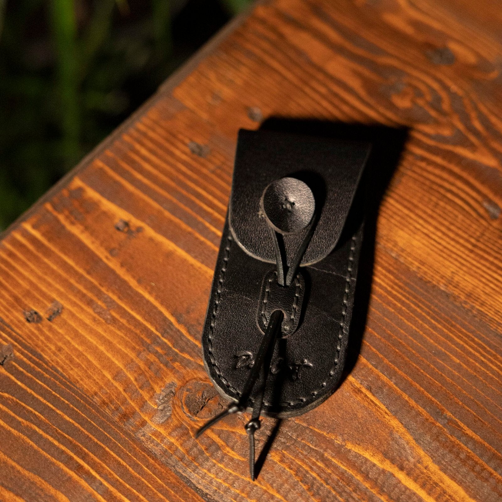 Bağcıklı Deri Çakı Kılıfı