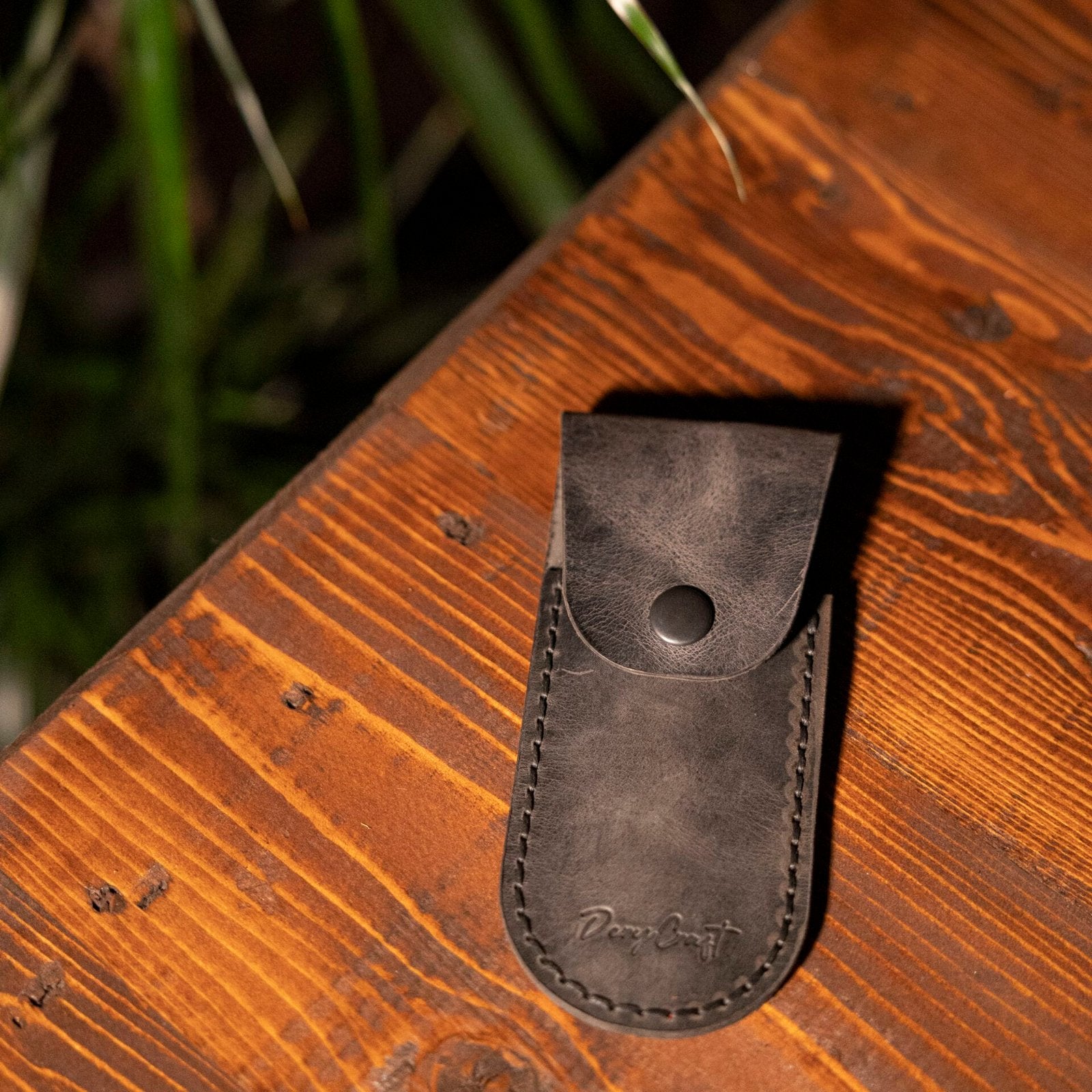 Çıtçıtlı Deri Çakı Kılıfı