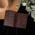 TABA Dikey Deri Kartlık (Paragon Midi) el yapımı hakiki deri - DeryCraft