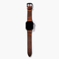 Tek Katlı Deri Apple Watch Kayışı - Oranj el yapımı hakiki deri - DeryCraft