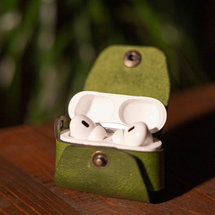 TABA Deri Airpods Kılıfı el yapımı hakiki deri - DeryCraft