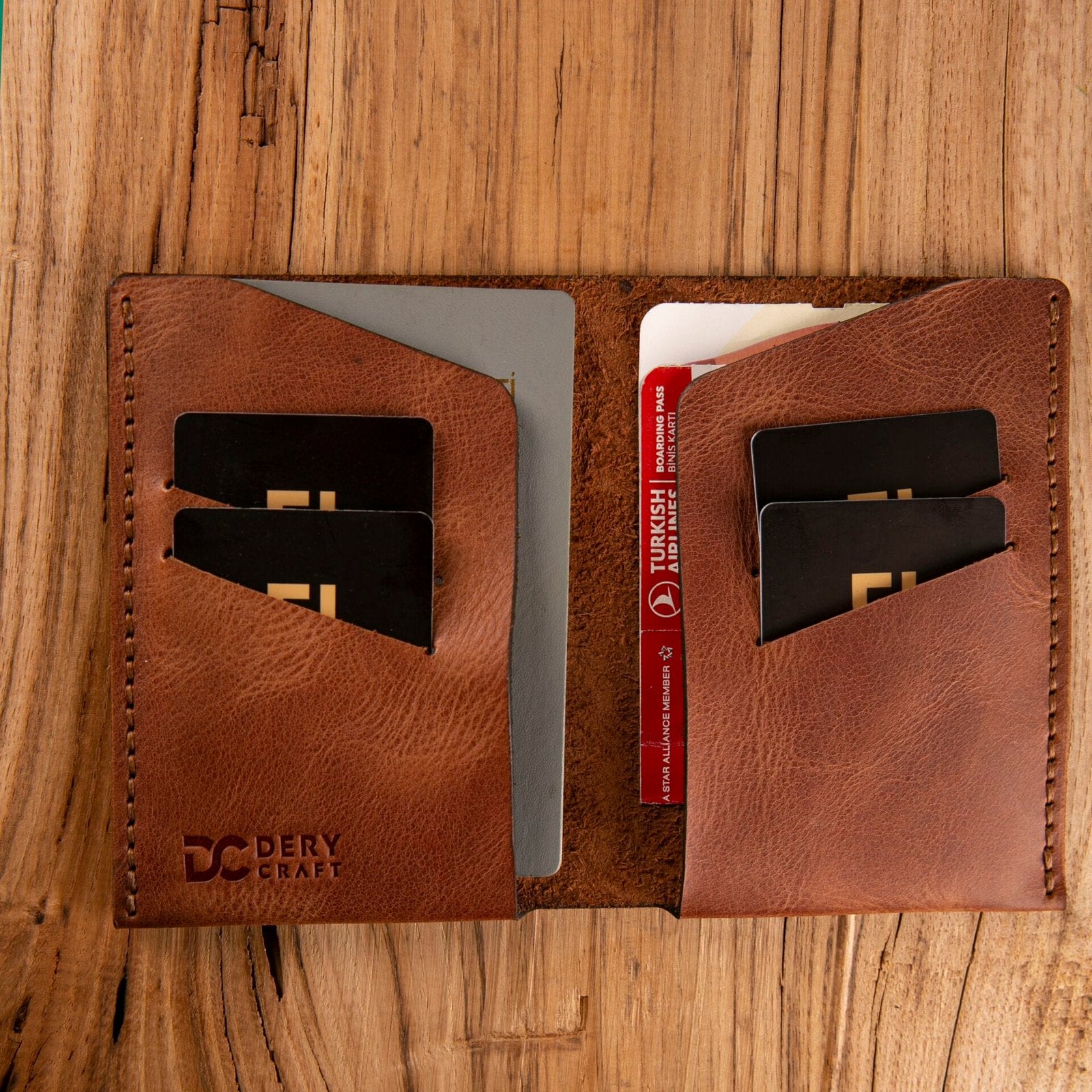 Deri Pasaport Kılıfı