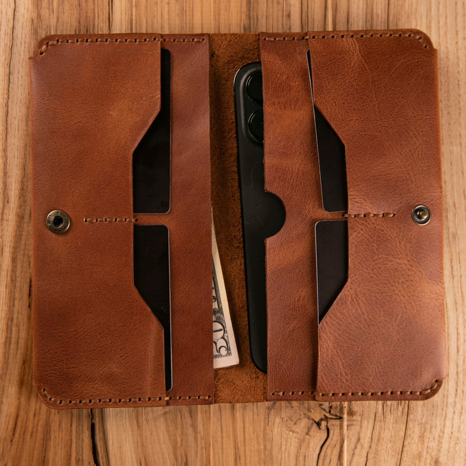 Telefon Bölmeli Uzun Cüzdan (Elara)